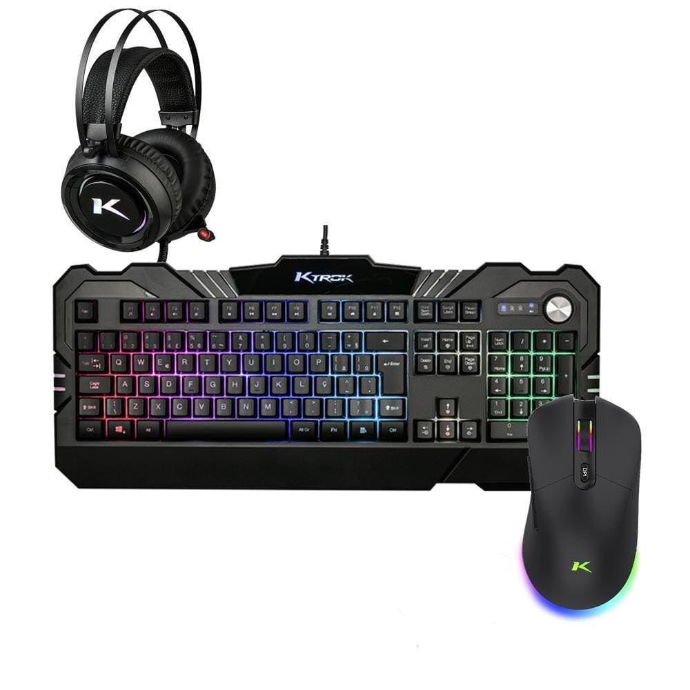 Redragon K551-RGB-BA Teclado mecânico para jogos e mouse Combo com