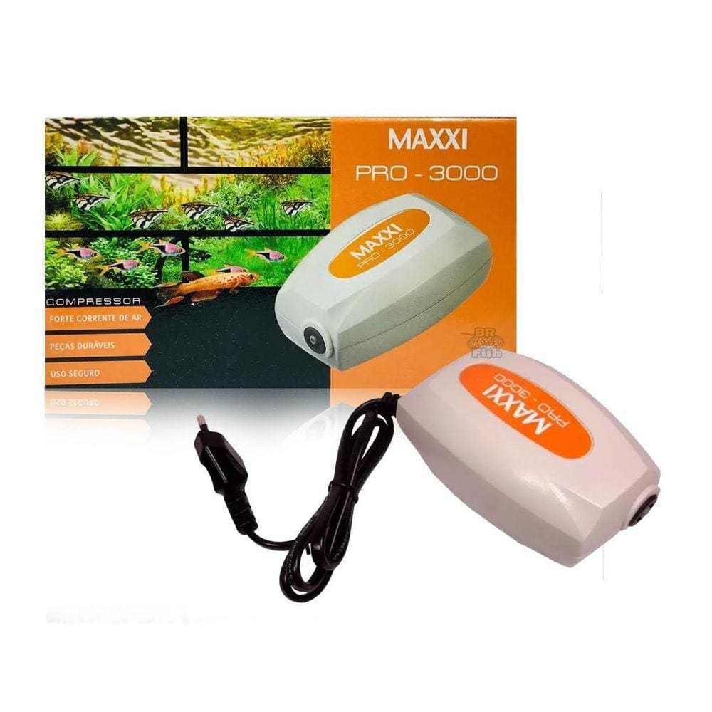 Compressor De Ar Maxxi Power Pro-3000 Aquários 110V 3,5W