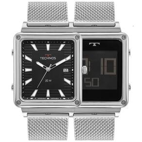 Relógio Technos Masculino Curvas Prata Anadigi 1S13Cw/1P