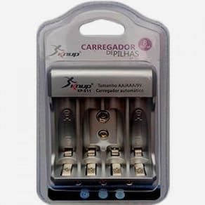 Carregador de Pilhas AA AAA 9V KP-511 KP-511 KNUP