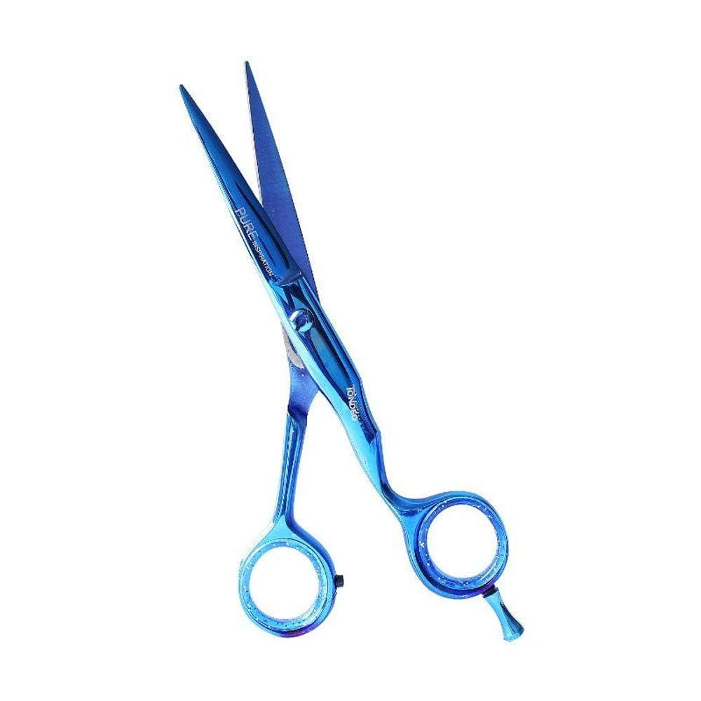 Tesoura vertix blue titanium navalha 5,5"