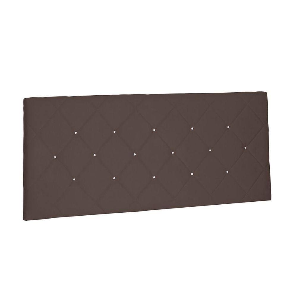 Cabeceira Painel Tânia King 195cm Suede Café