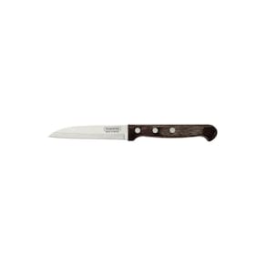 Faca para Legumes e Frutas Tramontina Polywood com Lâmina em Aço Inox e Cabo de Madeira Castanho 3" Tramontina