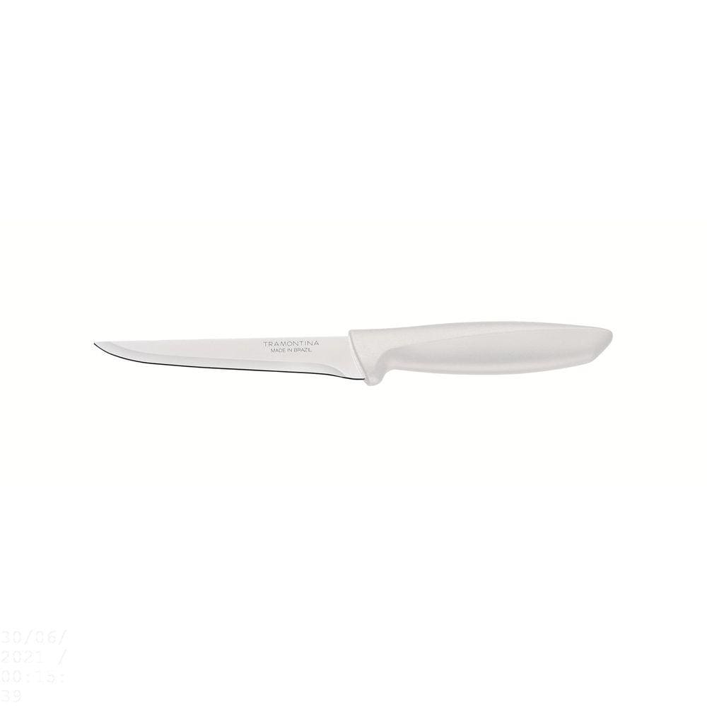 Faca para Desossar Tramontina Plenus com Lâmina em Aço Inox e Cabo de Polipropileno Off White 5" Tramontina