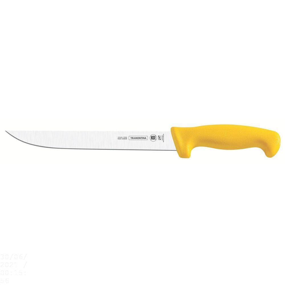 Faca para desossar 6” Amarelo Tramontina em Aço Inox Tramontina