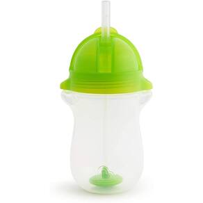 Copo Grande Com Canudo Click Lock Munchkin Verde