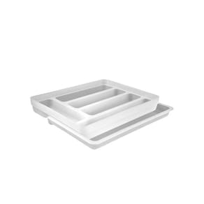 Organizador de Talheres com Extensor Branca Cozinha