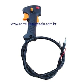 Empunhadura Cpl C/ Cabo Acelerador Rocadeira Vulcan Vr260h/Vr330h/Vr430h/Vr520h/Vr430s