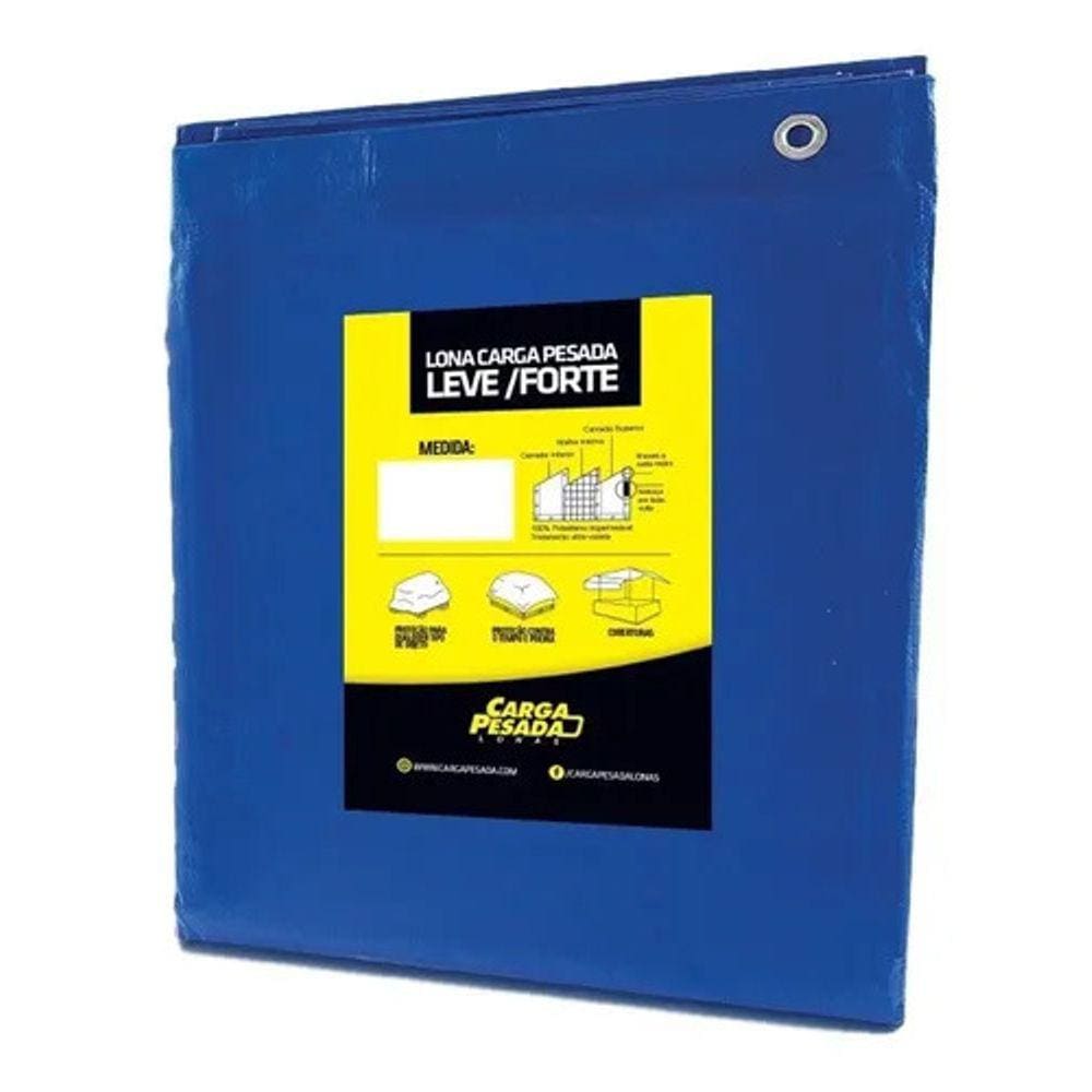 Lona Plástica Azul impermeável 300 Micras Multiuso 2x3 / 3x2