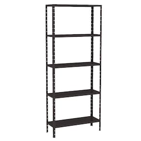 Estante Aço 5 Prateleiras Livros Cozinha Quarto Eaf014 Preto