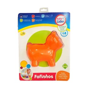 Bichinhos Fofinho Grande - Ursinho Laranja - Lider 5640