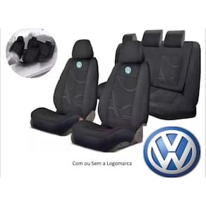 jogo de capa para banco carro em tecido grosso automotivo preto para Gol 2001/2002