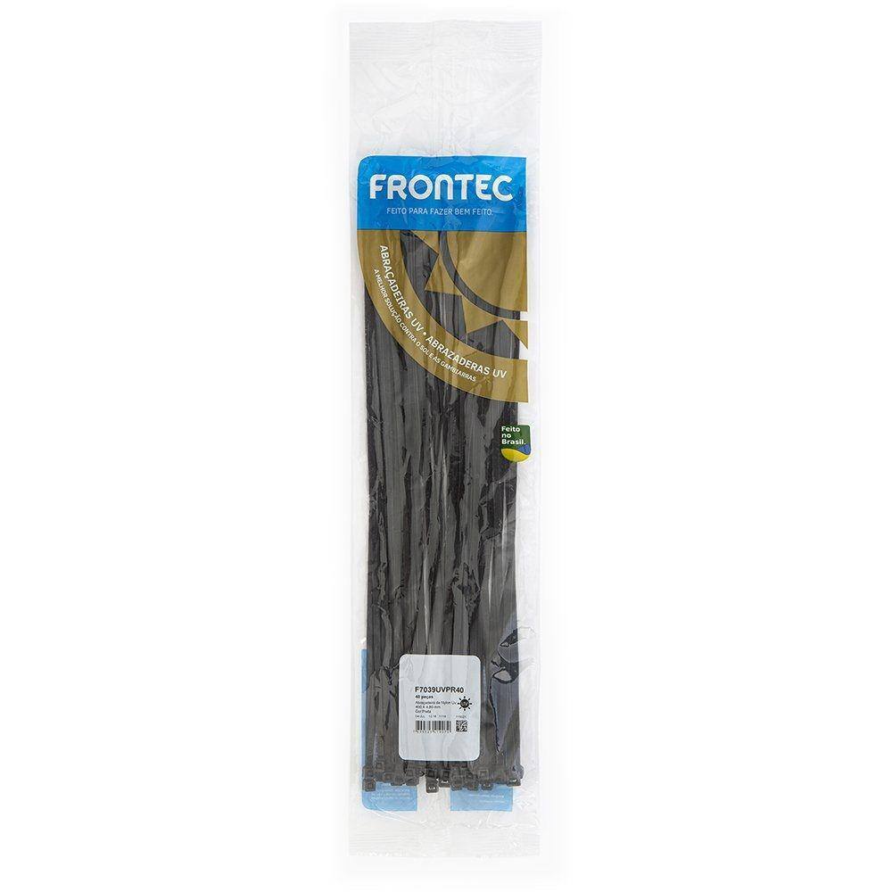 Abraçadeira NYLON 4,8 X 400MM Preta Frontec 40UN