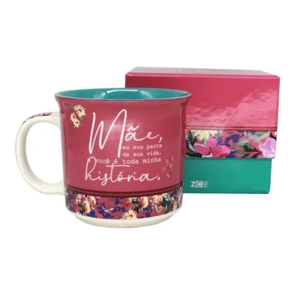 Caneca Mãe Minha História Sou Parte De Sua Vida 350ml