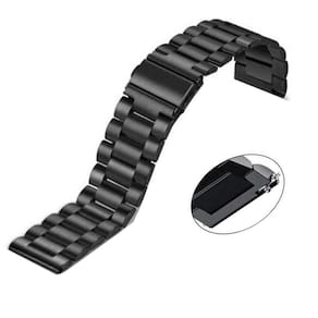 Pulseira para Smartwatch Smartband 20mm Relogio Inteligente 3 Elos Inox