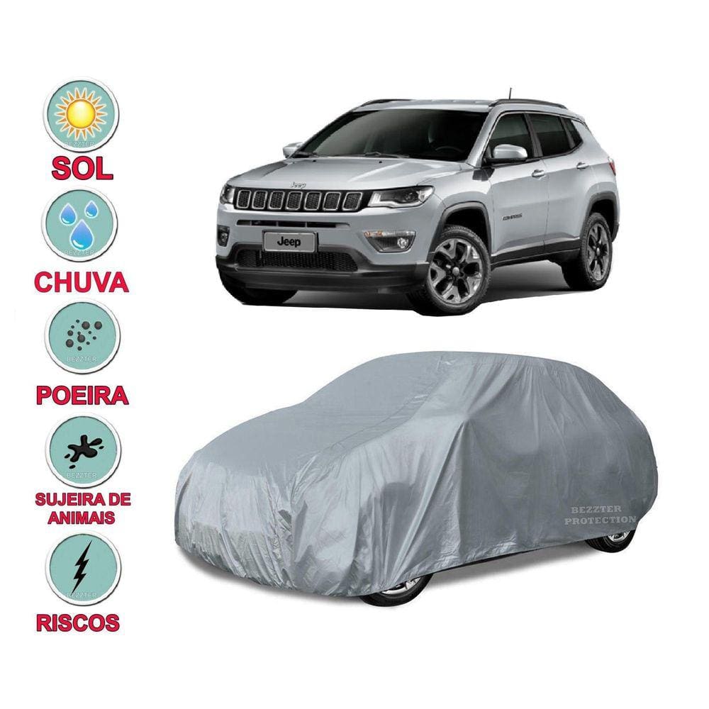 Capa Cobrir Carro Compass 100% Impermeável Proteção Total