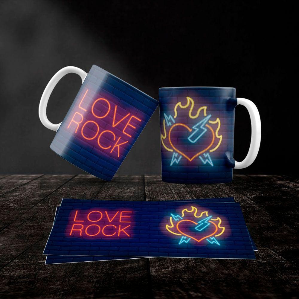 Caneca Cerâmica Rock and Roll Mod.19