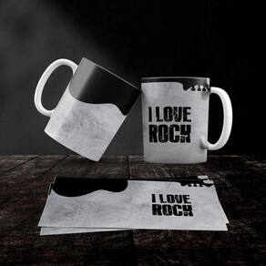 Caneca Cerâmica Rock and Roll Mod.02
