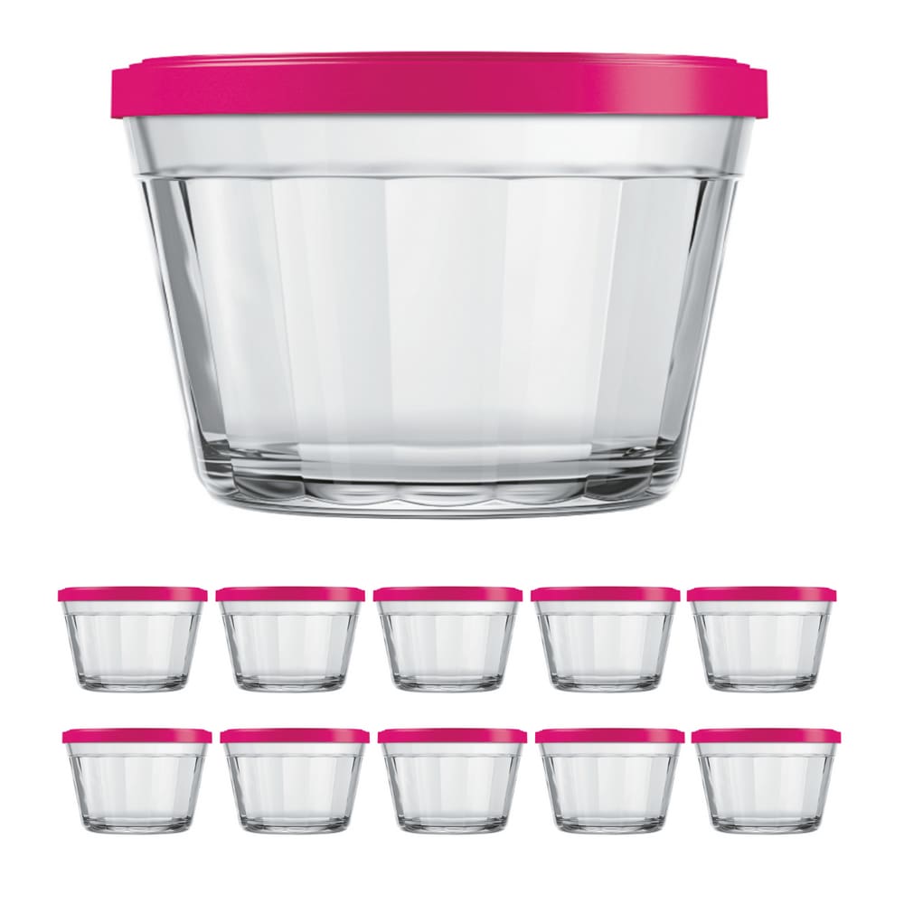 Kit Pote Copo Americano C/Tampa Cor Sortida 600ml Nadir 10Un