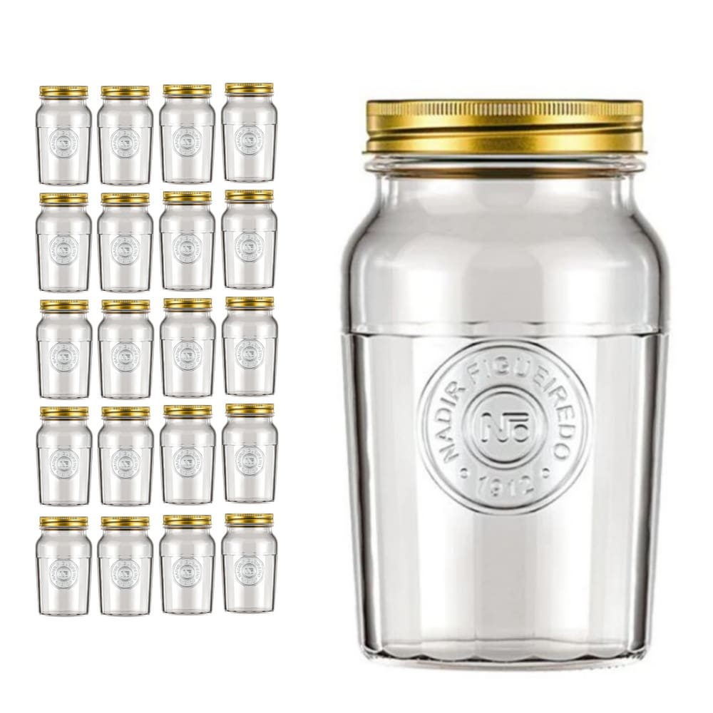 Pote Americado Vintage Retro Tampa Biscoito 1,5L Nadir 20Un