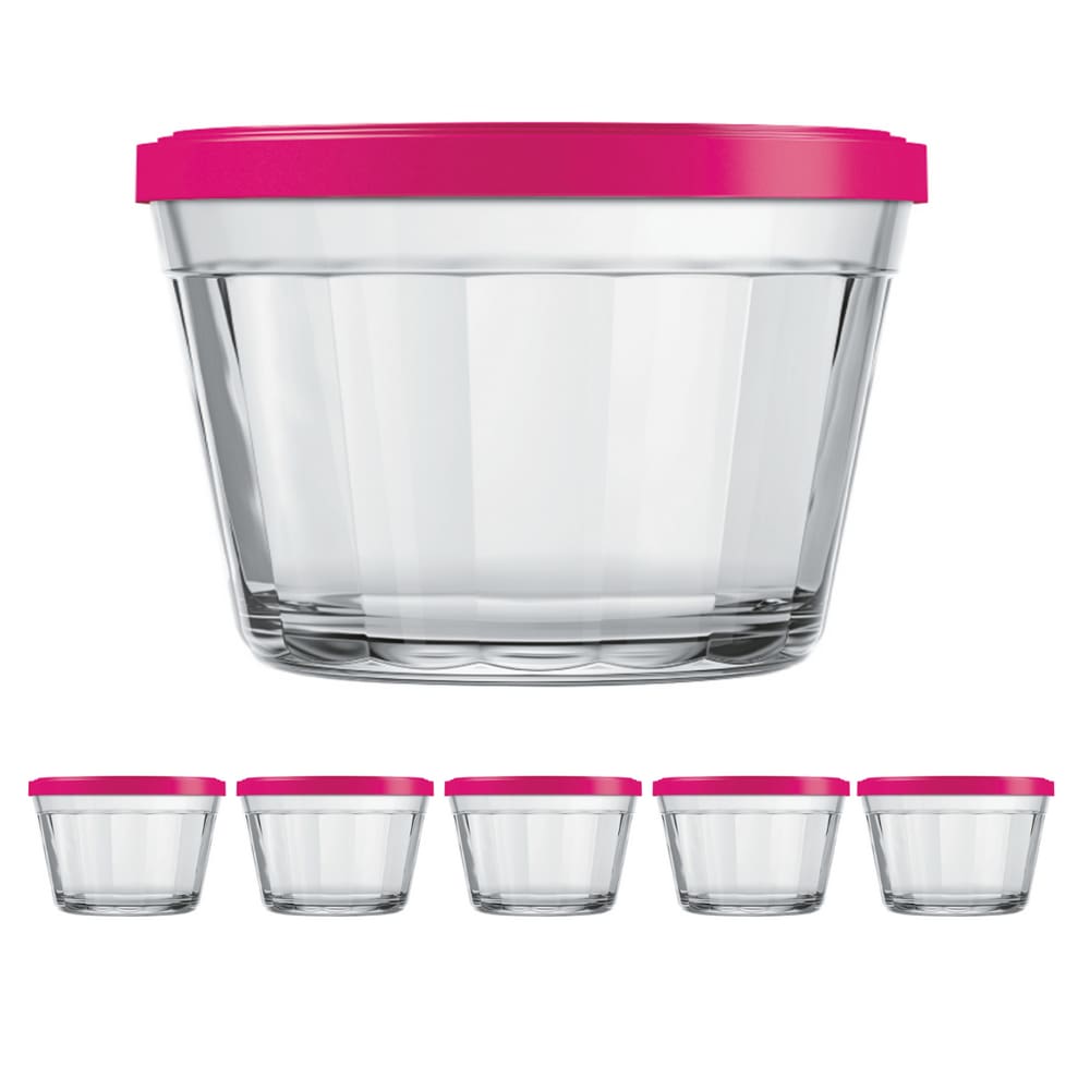 Kit Pote Copo Americano C/Tampa Cor Sortida 600ml Nadir 5Un