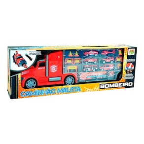 Caminhão Maleta - 50 cm - Esquadrão de Bombeiros - DM Toys