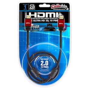 Cabo HDMI 2.0, 19 Pinos 4K, Ultra HD, 3D - 1 Metro