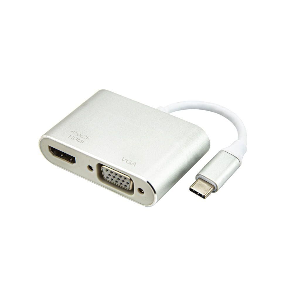 Adaptador USB-C 3.1 para HDMI e VGA