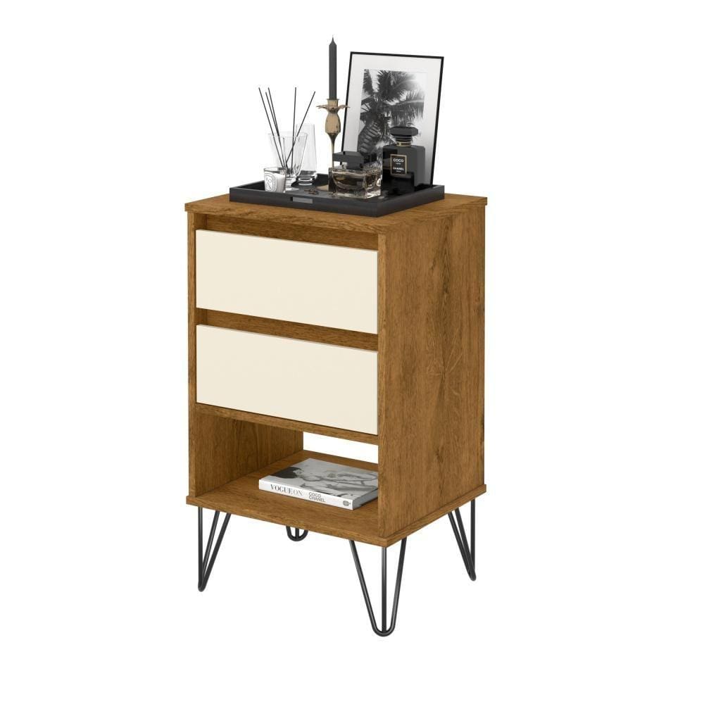 Mesa de Cabeceira Retro Iron Ej Móveis Freijó Off 25145 Quarto