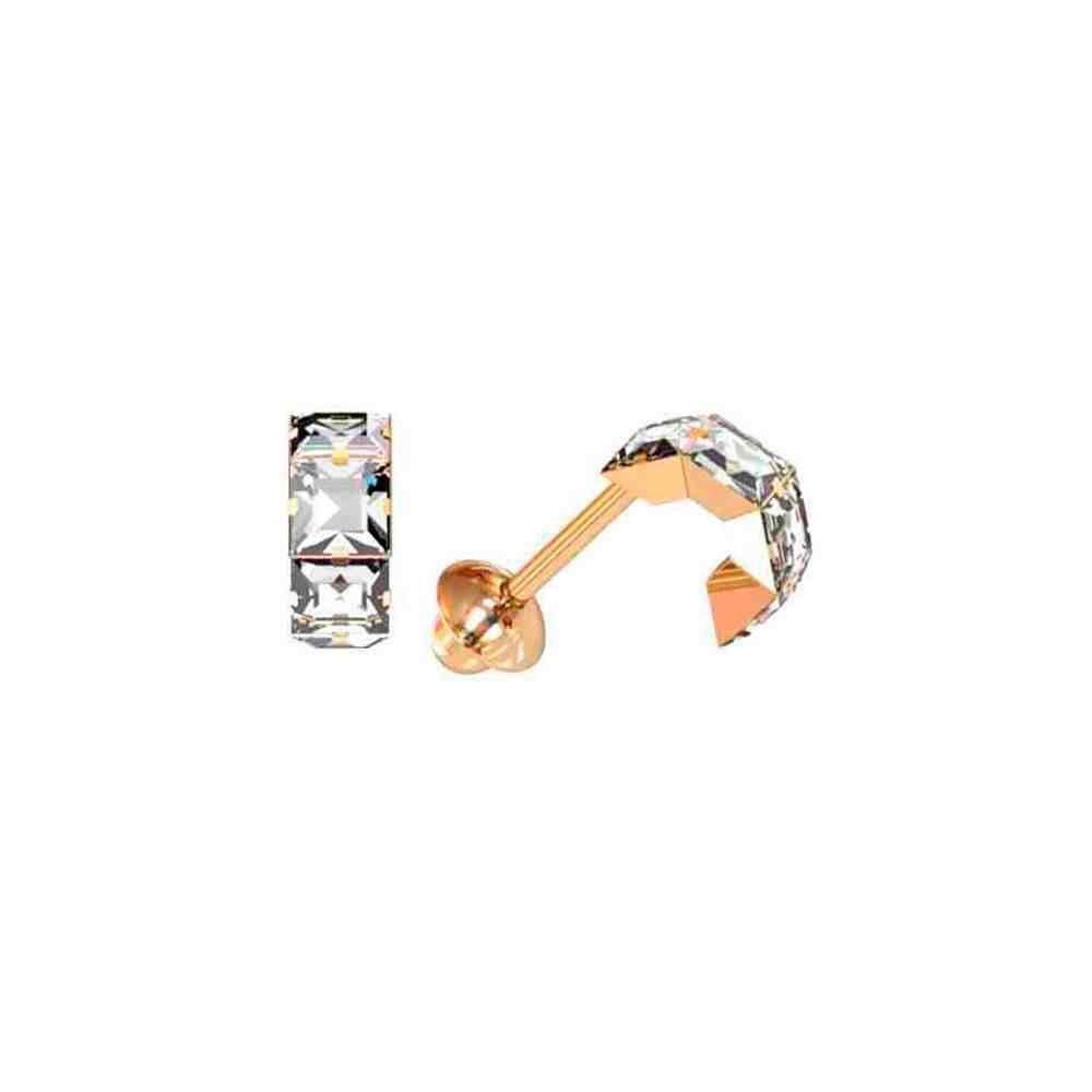 Brinco 4 Pedras 18K