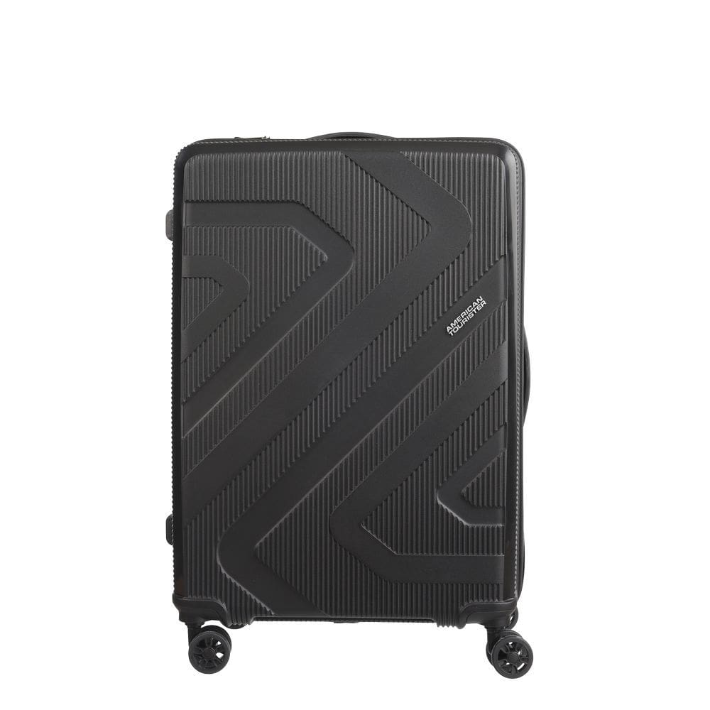 Mala Grande para Viagem Polipropileno American Tourister Camboriu Cadeado Integrado Rodas 360º Preta