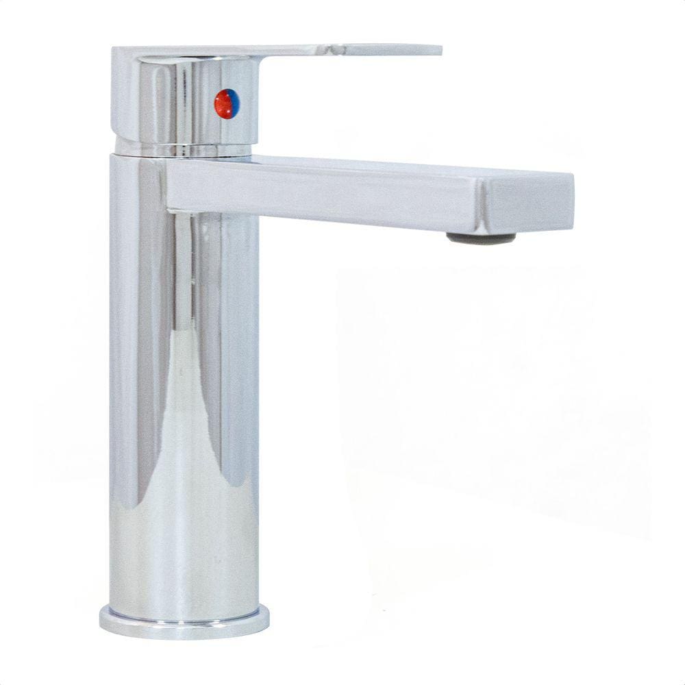 Torneira Monocomando Bancada Para Lavatório Latão Cromado