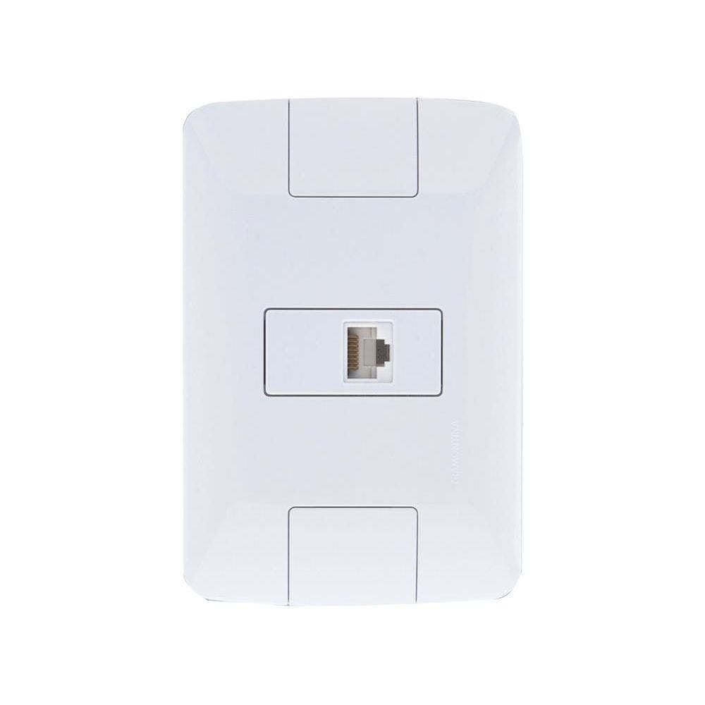 Tomada Para Telefone Rj11 Aria Branco - Tramontina