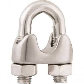 Clips Para Cabo De Aço 1/4" Leve Inox - Vonder