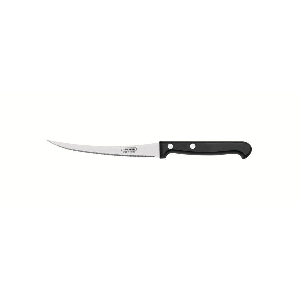 Faca para Tomate Tramontina Ultracorte com Lâmina em Aço Inox e Cabo de Polipropileno Preto 5" Tramontina