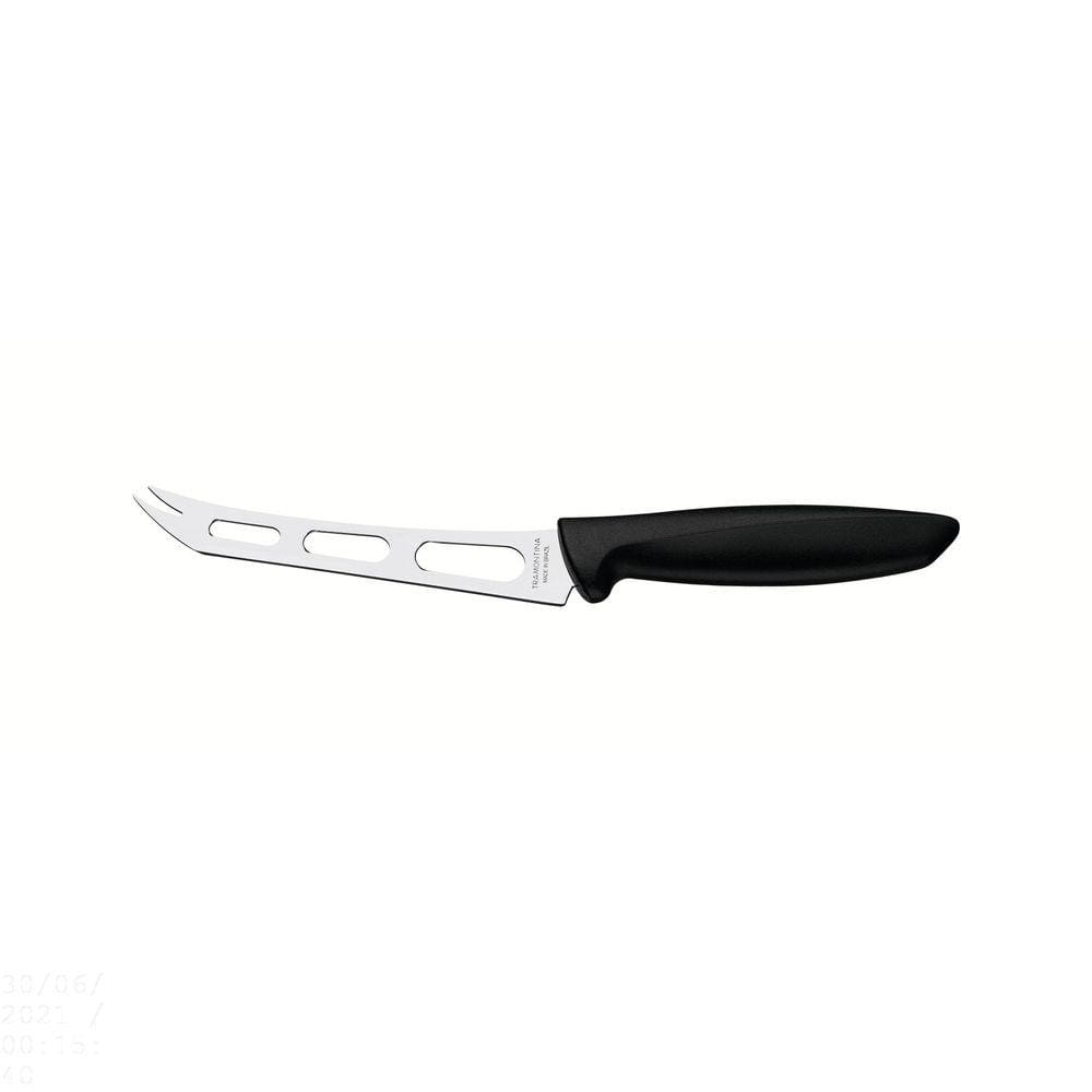 Faca para Queijo Tramontina Plenus com Lâmina em Aço Inox e Cabo de Polipropileno Preto 6" Tramontina