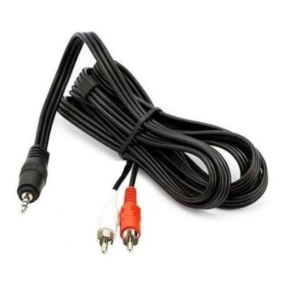 Cabo Auxiliar P2 X 2 Rca Macho Audio 2 Metros