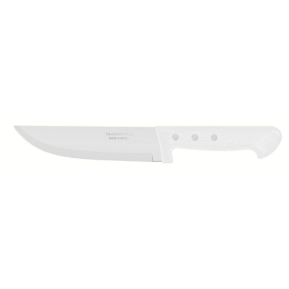 Faca para Cozinha Tramontina Plenus com Lâmina em Aço Inox e Cabo de Polipropileno Branco 6” Tramontina