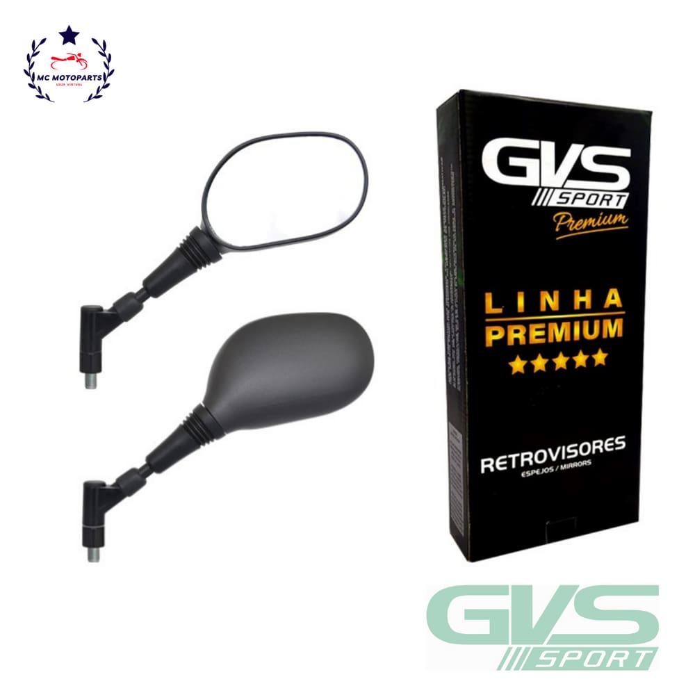 Retrovisor GVS XT660 Giro 360° Yamaha Lente Convexa