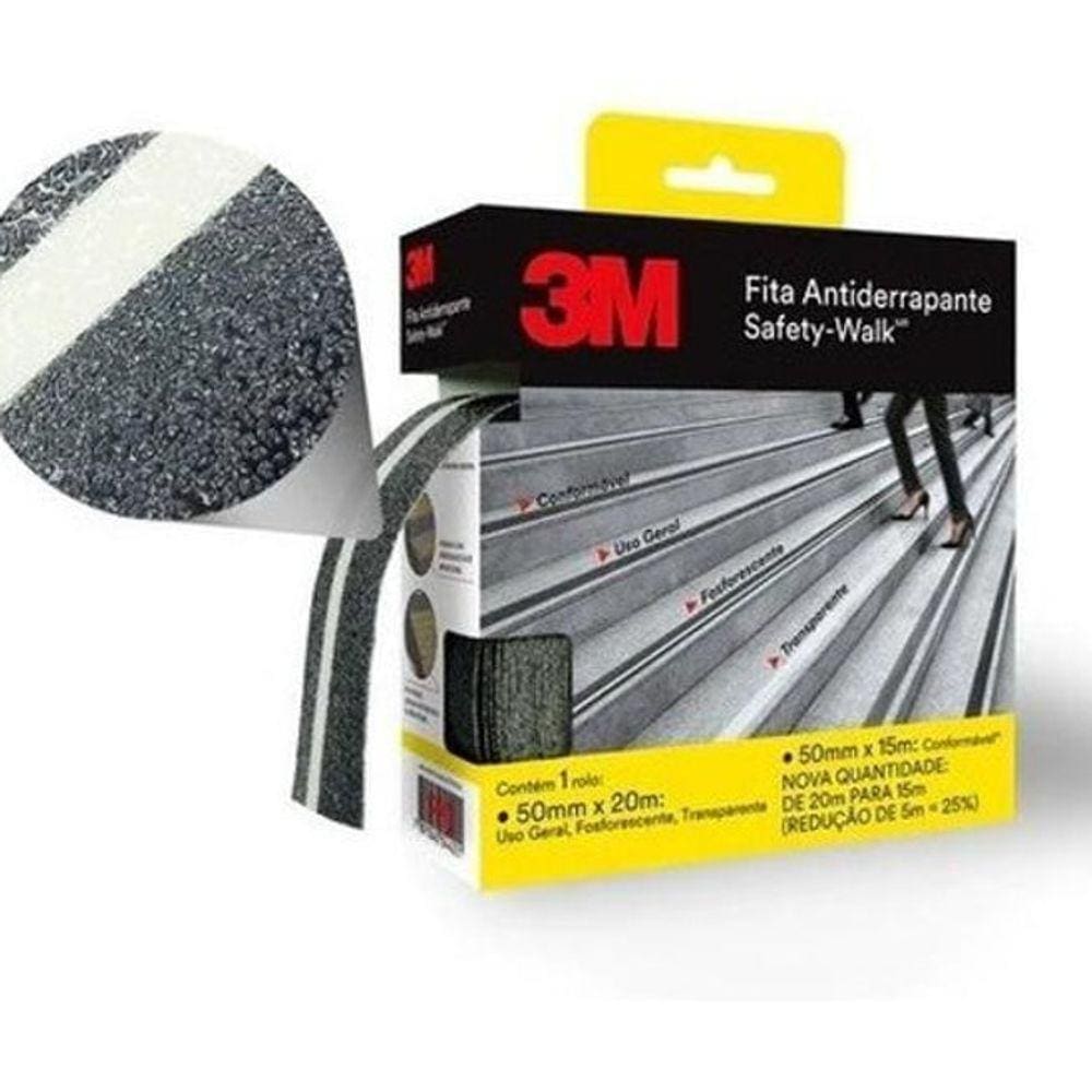 Fita Antiderrapante 3M Safety Walk 50Mmx20M - Fosfoscente