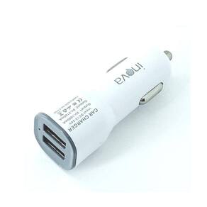 Carregador Veicular Branco 2 portas usb car charge Inova