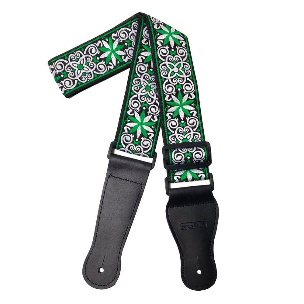 Correia violão e Guitarra Standard Floral GS-03-05 Verde