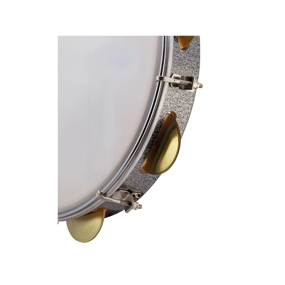 Pandeiro Phx Samba Music Profissional Pele Leitosa 10 Mad Pvc