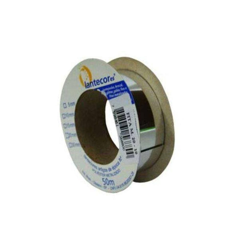 Fita Metaloide 10Mmx50Mts. Prata Lantecor