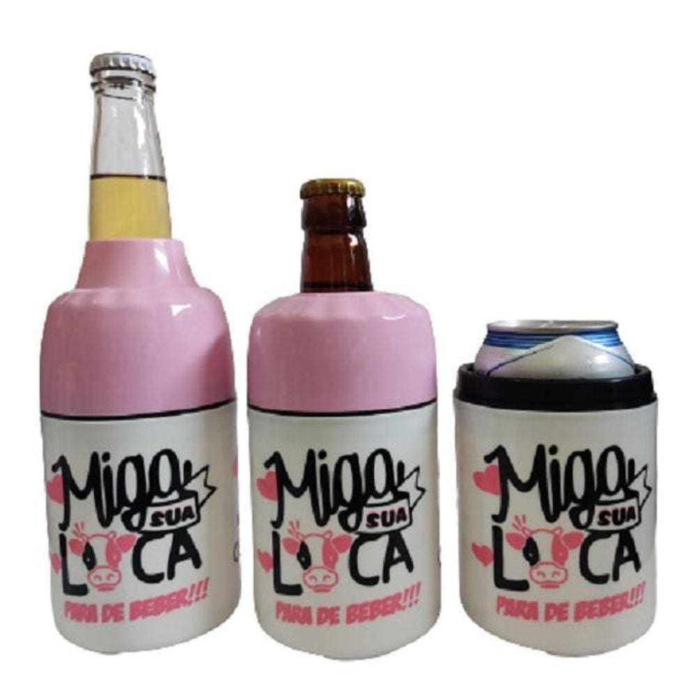Porta Cervejalong Neck/Lata/Litrinho Miga Sua Loca