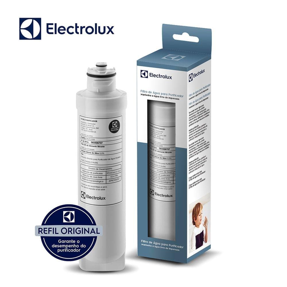 Kit 2 Filtros/Refis Para Purificador De Água Pa21g / Pa26g / Pa31g Electrolux