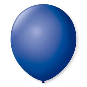 Balão São Roque Número 9 Azul Cobalto 50 Unidades