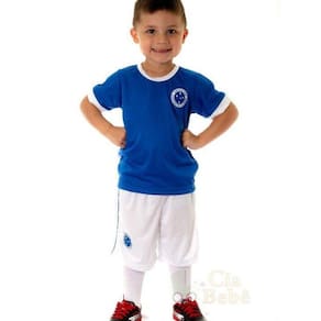 Conjunto Infantil Cruzeiro Uniforme Artilheiro Oficial