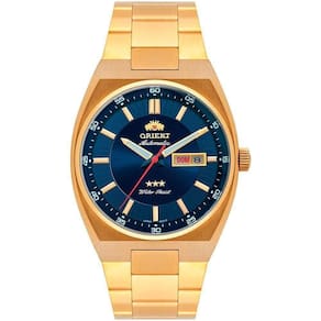 Relógio Orient Automático 469GP087F D1KX Dourado E Azul