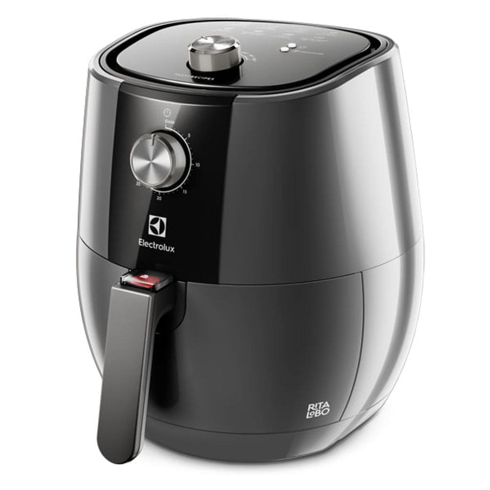 Fritadeira Elétrica Sem Óleo AirFryer 4L Electrolux por Rita Lobo Cinza Grand Efficient 1400W (EAF30)